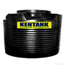 Kentank 500 Litres black ribbed plastic water storage tank